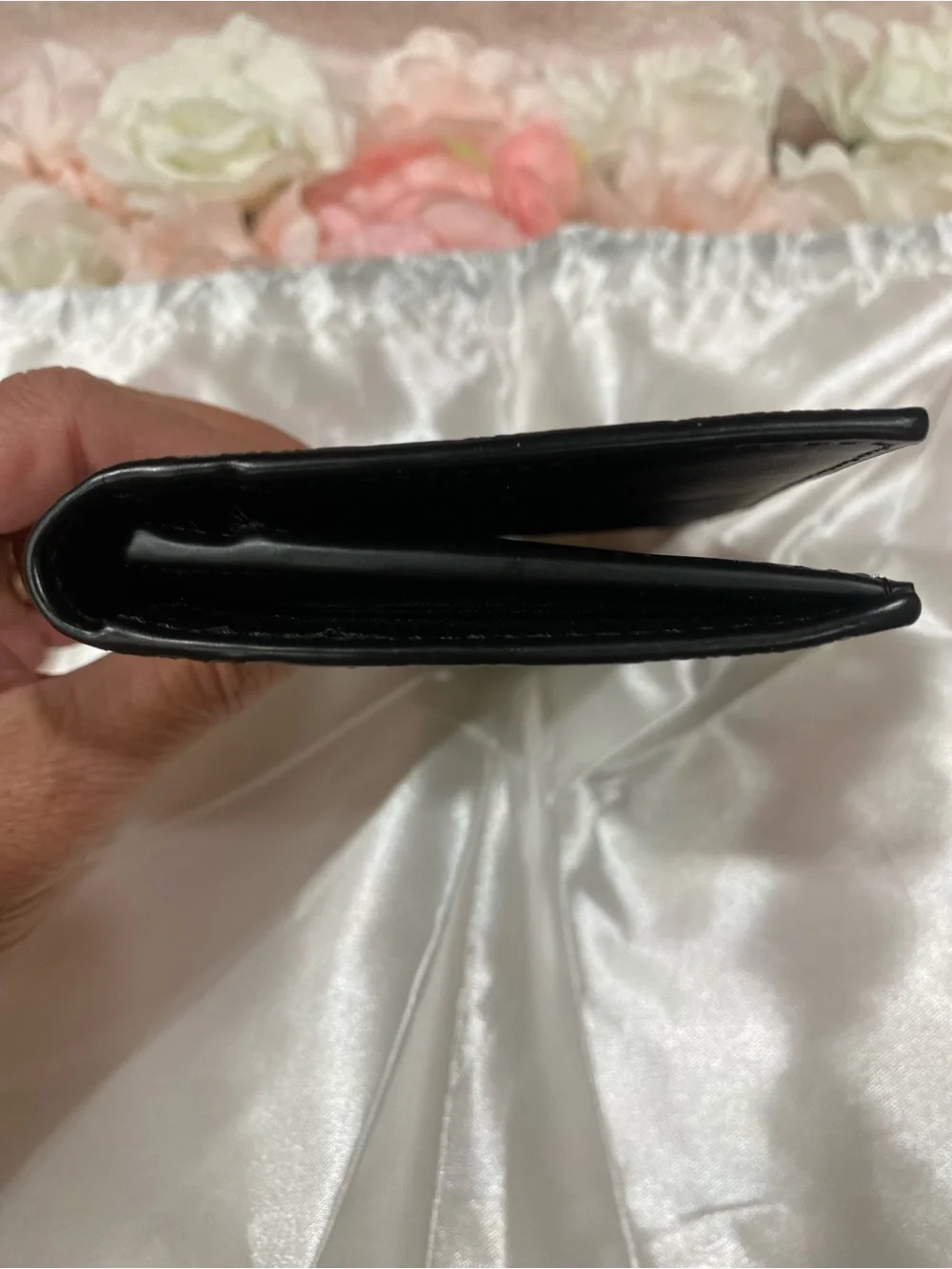 Coach Black Leather Fold Wallet